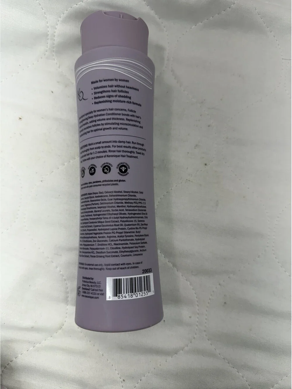 Keranique Volumizing Shampoo & Conditioner Set 8oz Thickening Hair Duo Women